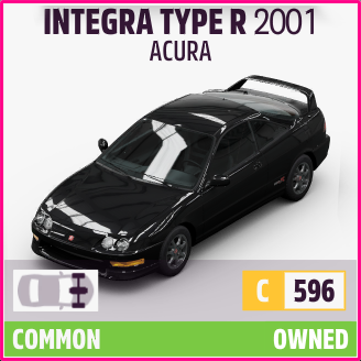Forza Horizon 5 Cars ALL Server Integra Type R 2001 Acura